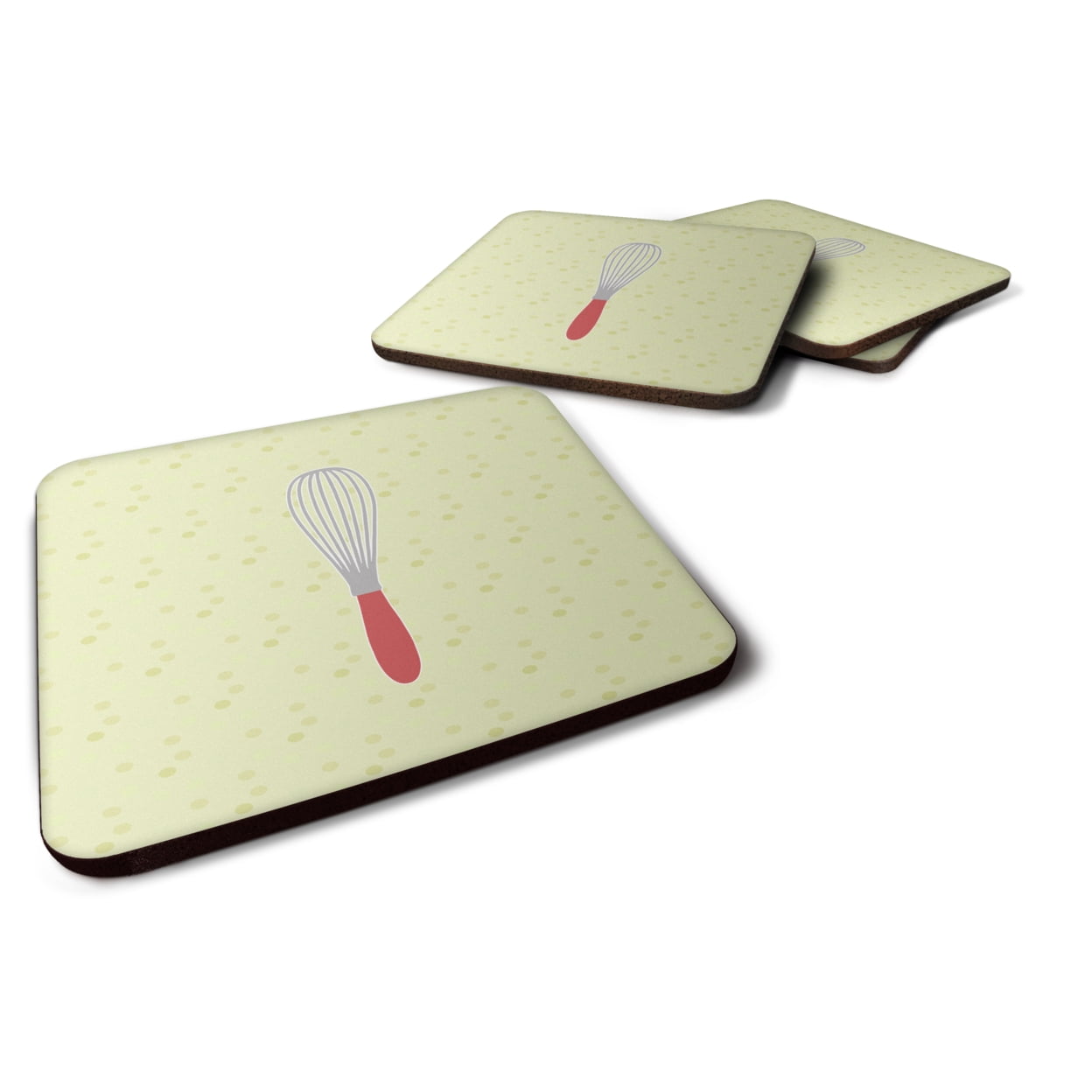 BB7302FC Wisk on Green Foam Coasters - Set of 4