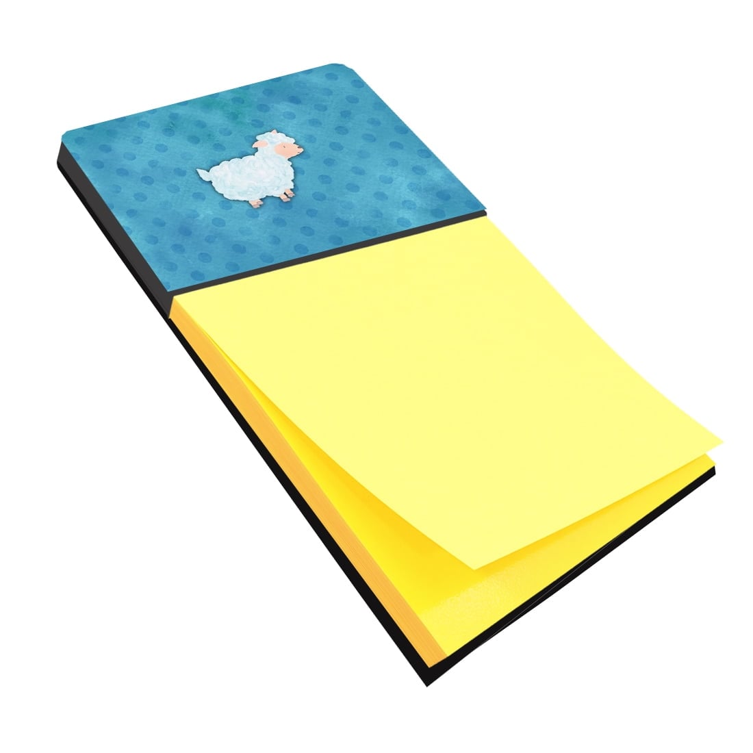 BB7390SN Polkadot Sheep Lamb Watercolor Sticky Note Holder