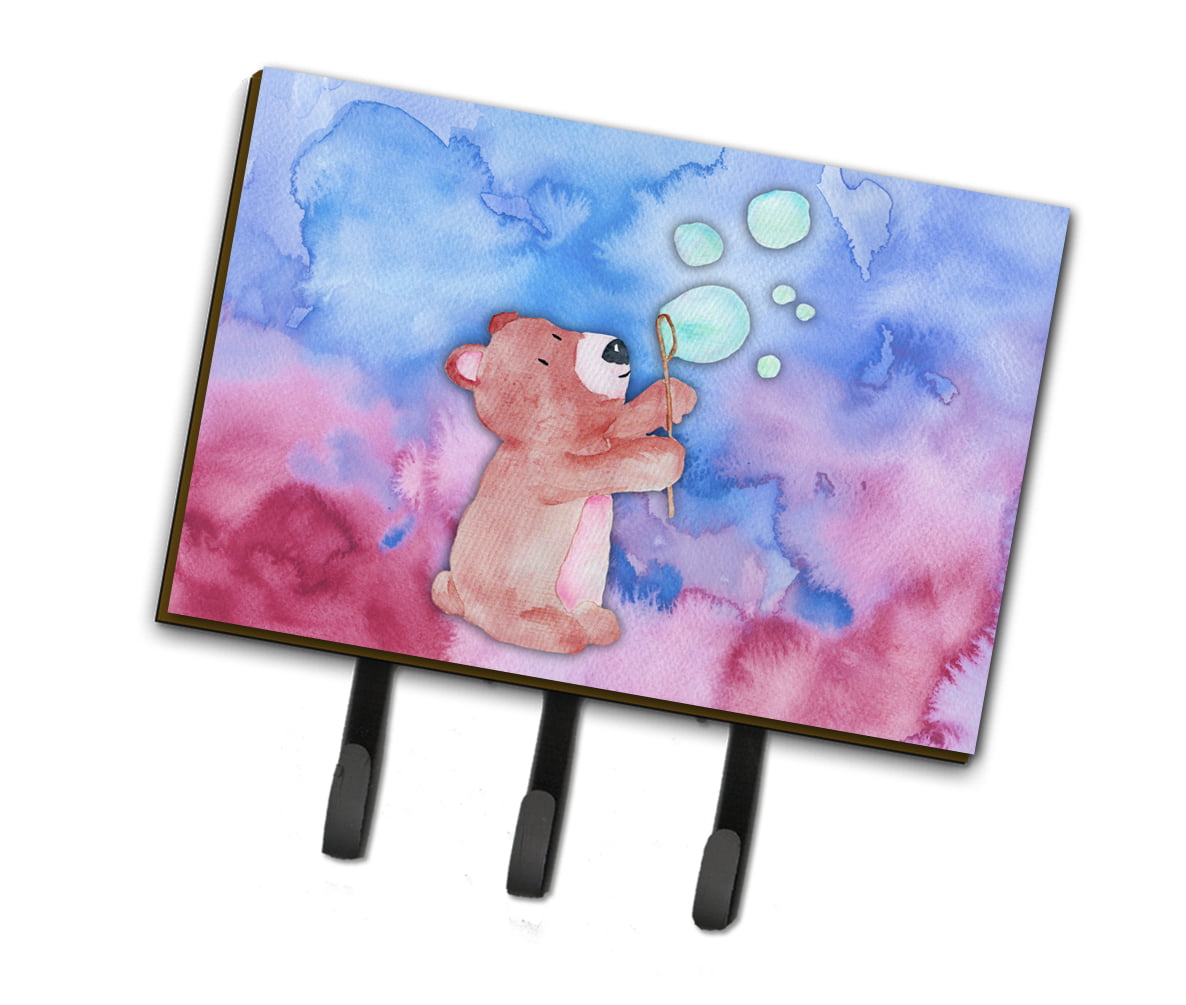 Bear & Bubbles Watercolor Leash or Key Holder