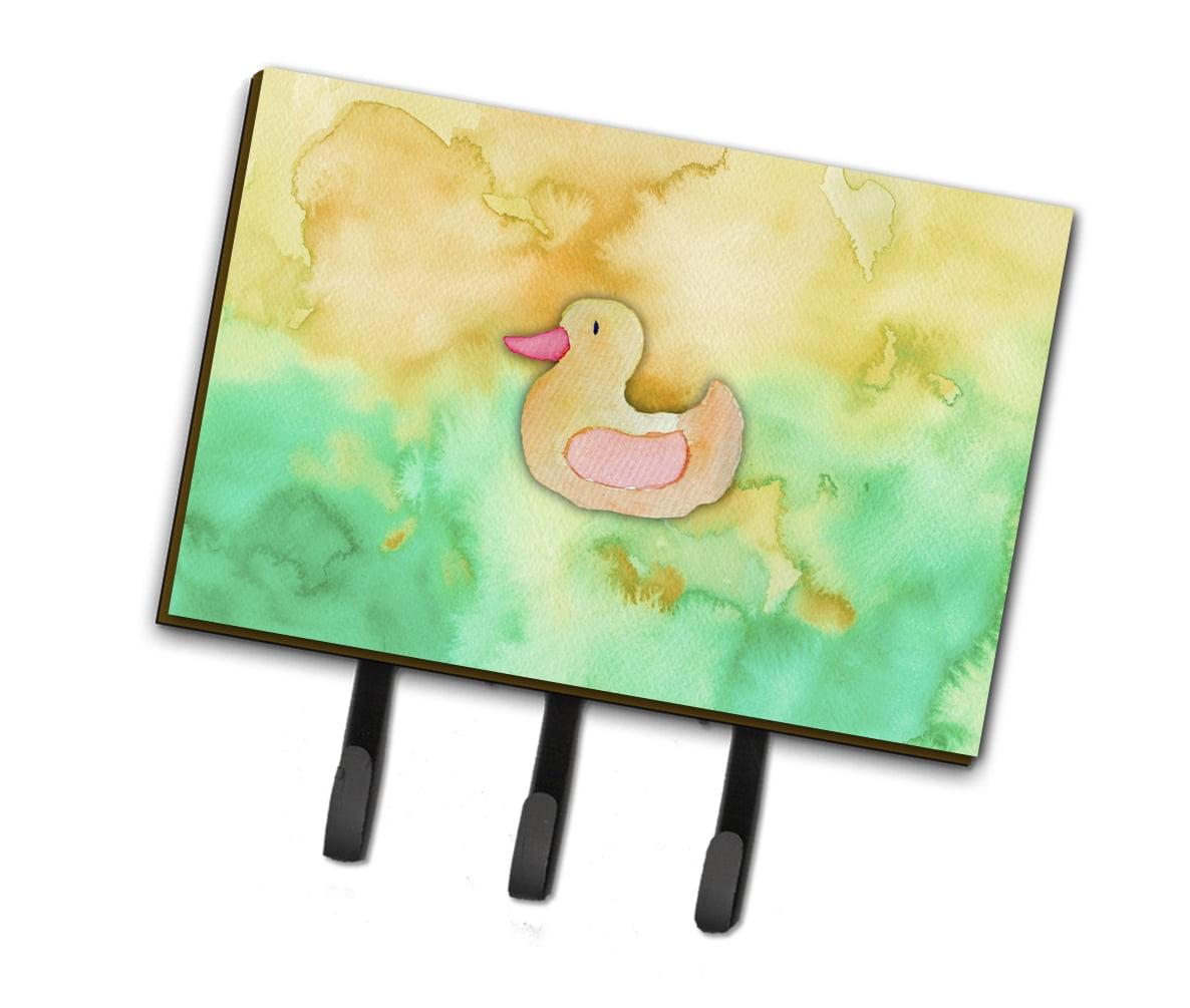 Rubber Duckie Watercolor Leash or Key Holder