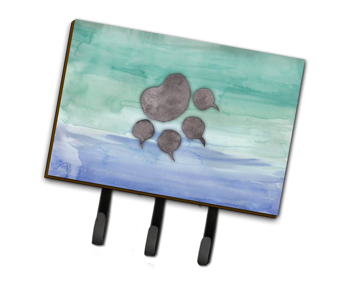 Cat Paw Watercolor Leash or Key Holder