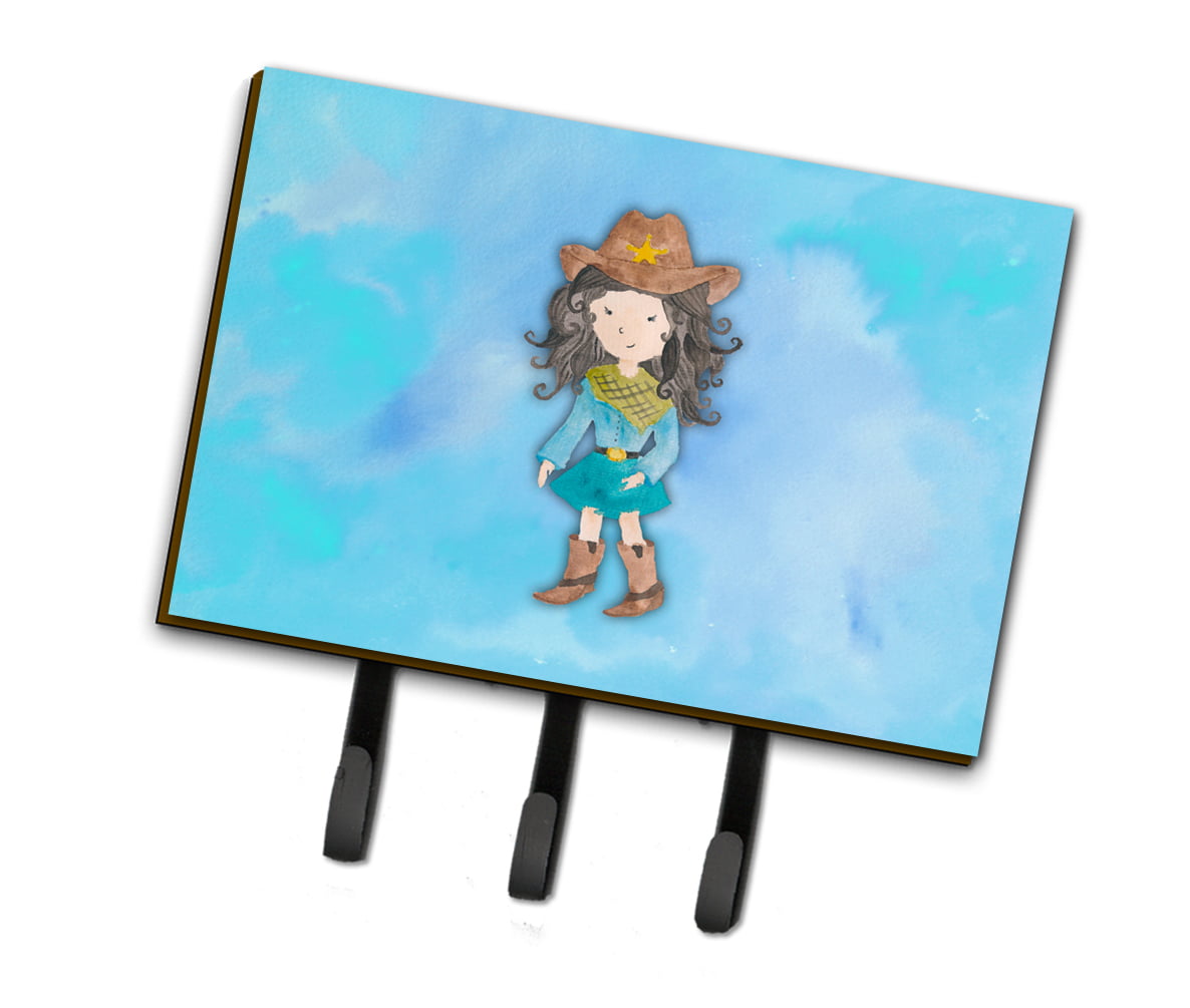 Cowgirl Watercolor Leash or Key Holder