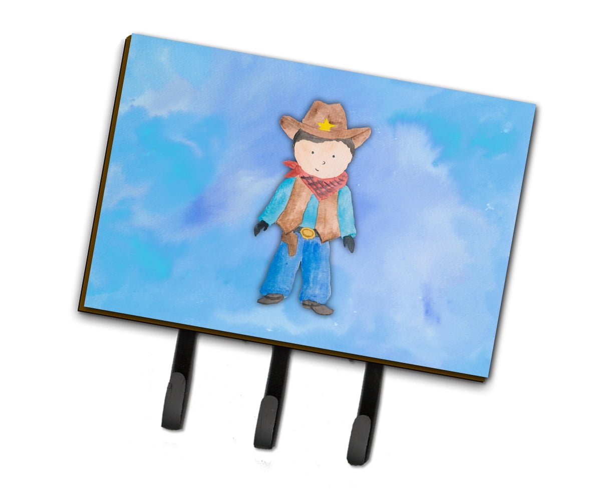 BB7368TH68 Cowboy Watercolor Leash or Key Holder