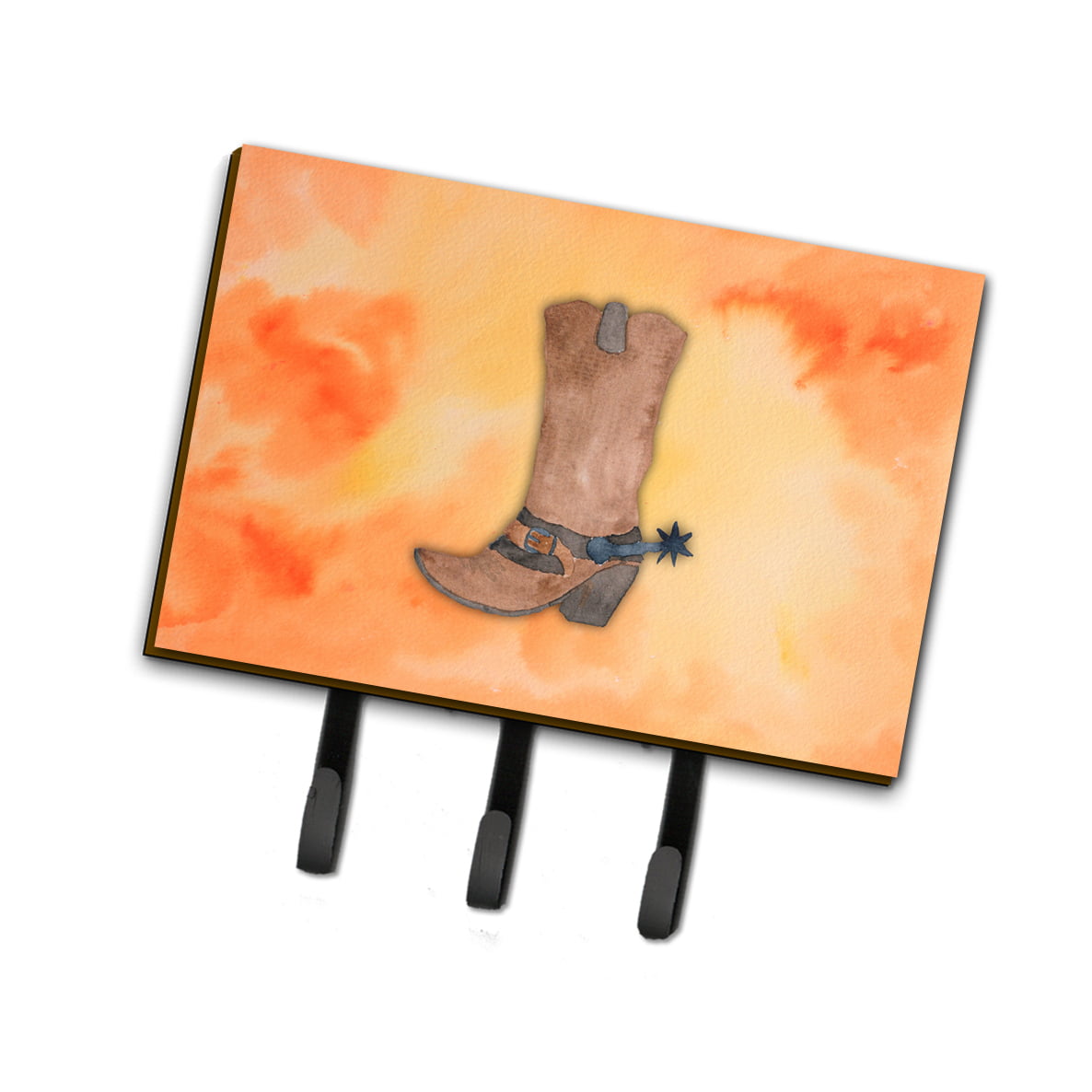 BB7371TH68 Cowboy Boot Watercolor Leash or Key Holder