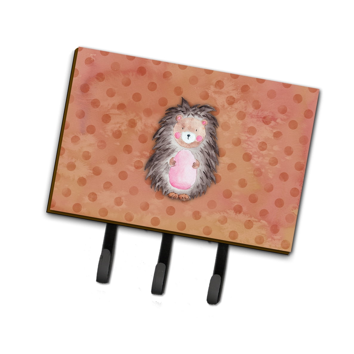 Polkadot Hedgehog Watercolor Leash or Key Holder