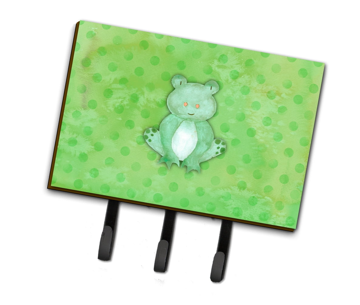 Polkadot Frog Watercolor Leash or Key Holder