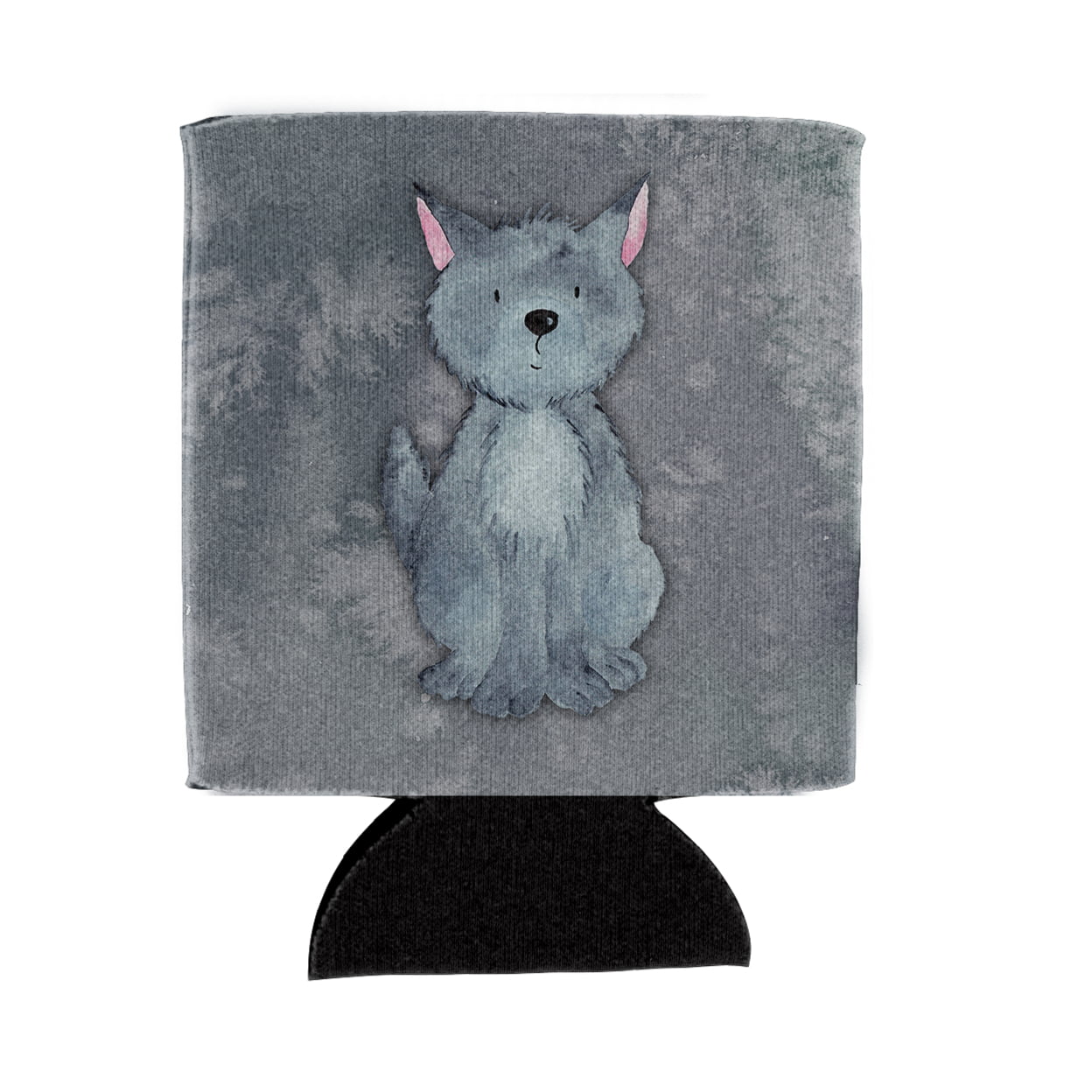 Wolf Watercolor Can or Bottle Hugger