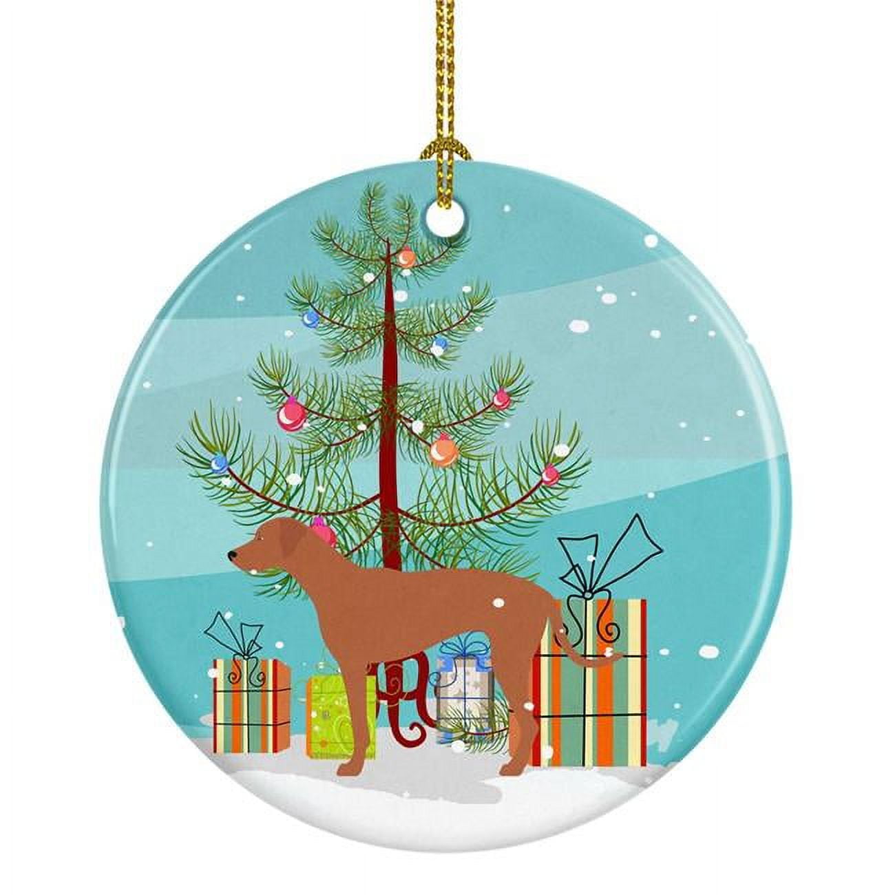Rhodesian Ridgeback Christmas Ceramic Ornament