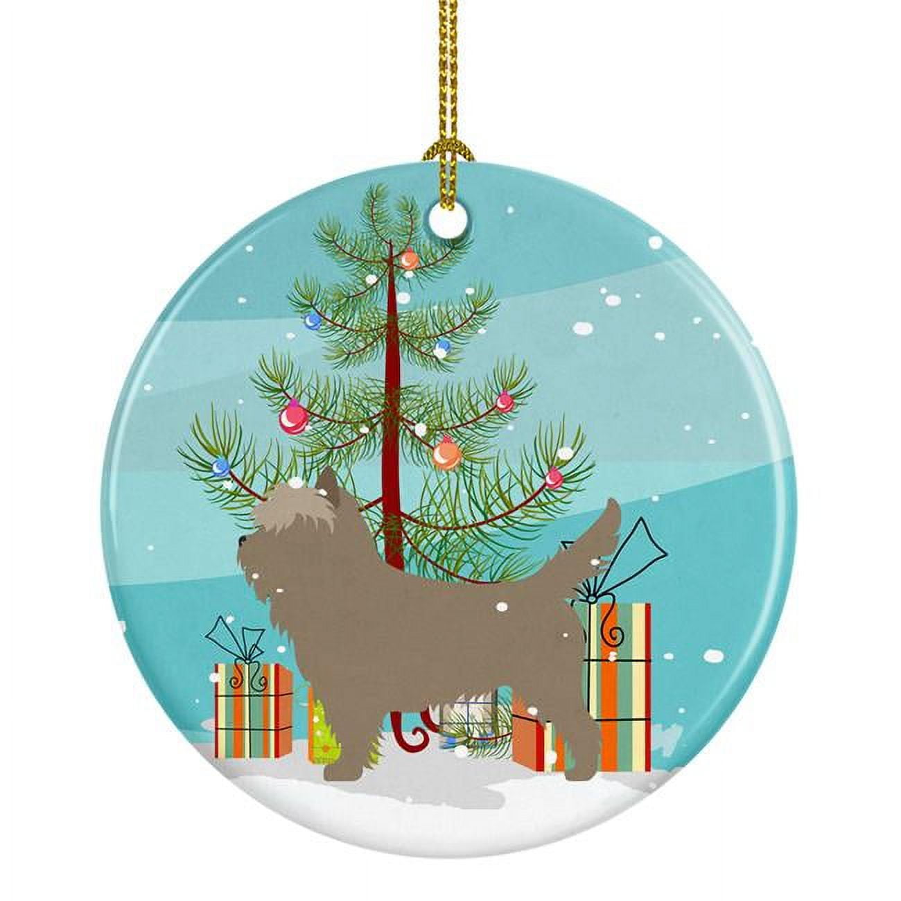 Cairn Terrier Christmas Ceramic Ornament