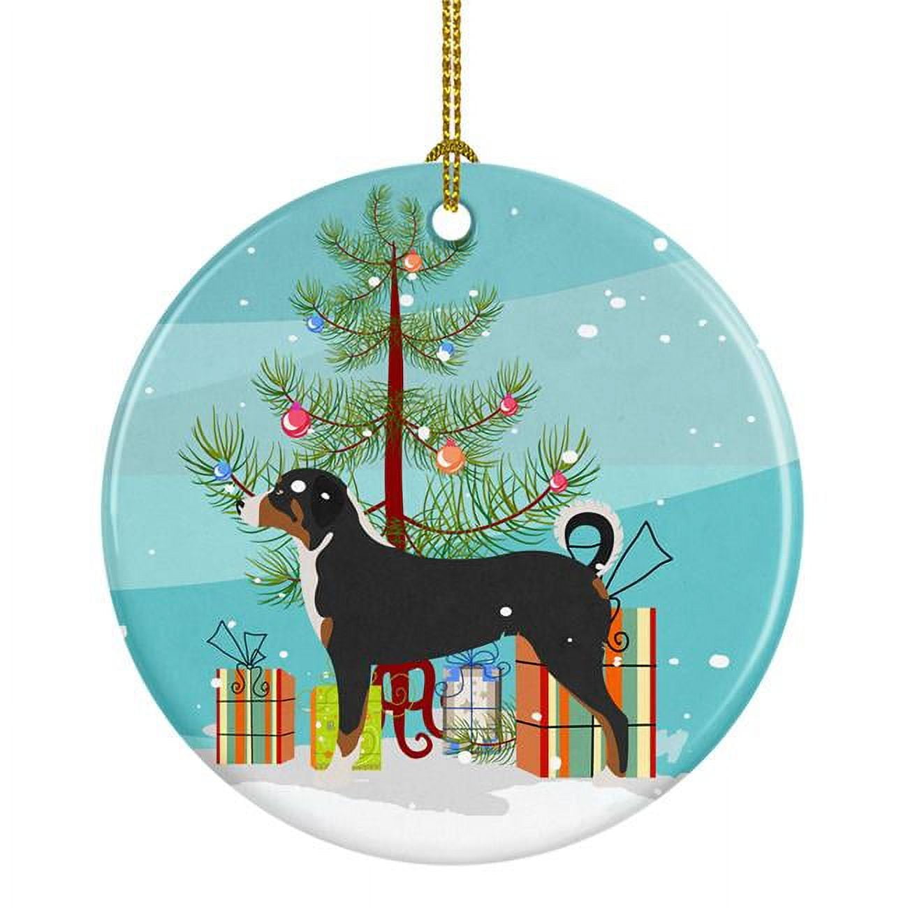 Appenzeller Sennenhund Christmas Ceramic Ornament