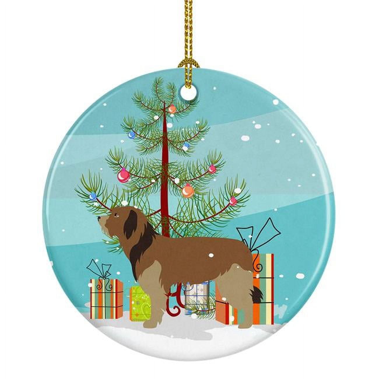 Catalan Sheepdog Christmas Ceramic Ornament