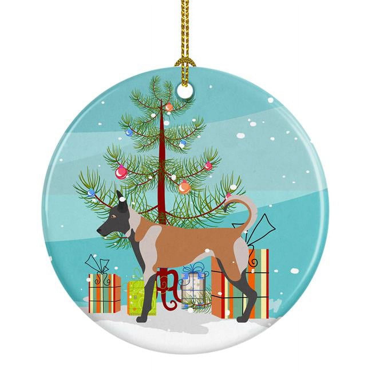 BB8461CO1 Malinois Christmas Ceramic Ornament