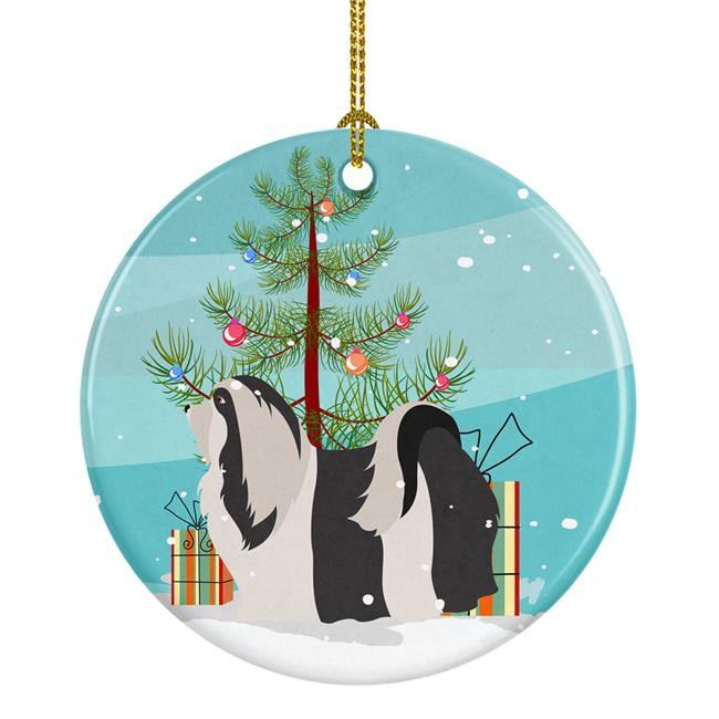 BB8476CO1 Havanese Christmas Ceramic Ornament