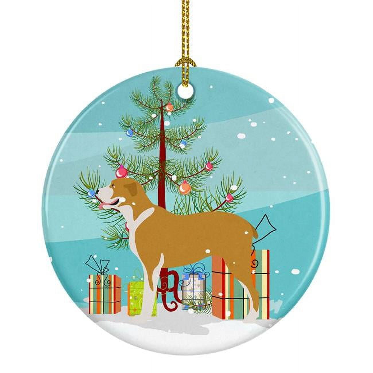 Belgium Mastiff Christmas Ceramic Ornament