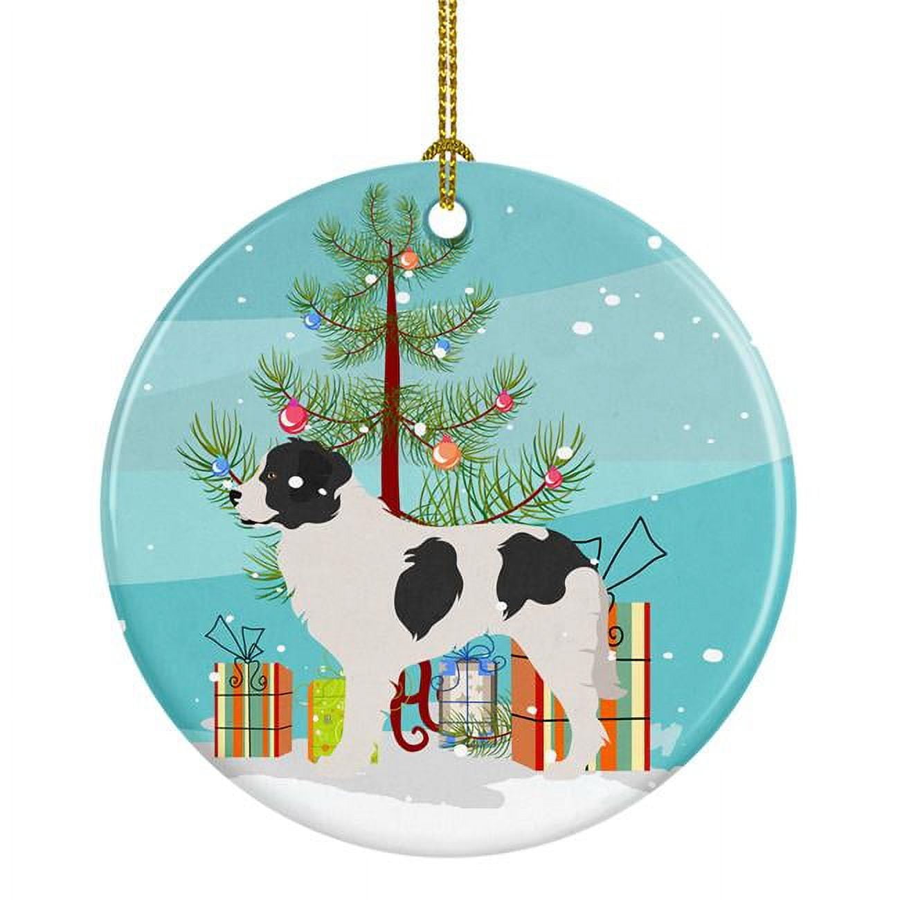 Landseer Christmas Ceramic Ornament