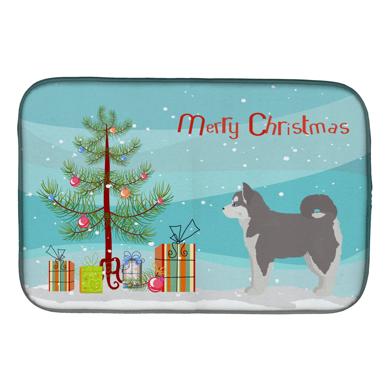 CK3862DDM Pomsky No.2 Christmas Tree Dish Drying Mat