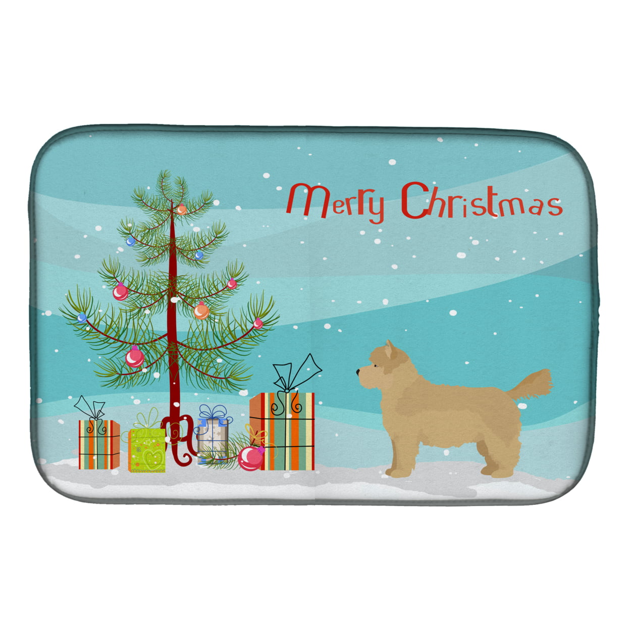Westiepoo No.1 Christmas Tree Dish Drying Mat