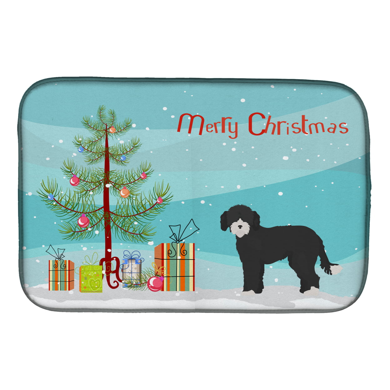 CK3881DDM Whoodle No.2 Christmas Tree Dish Drying Mat