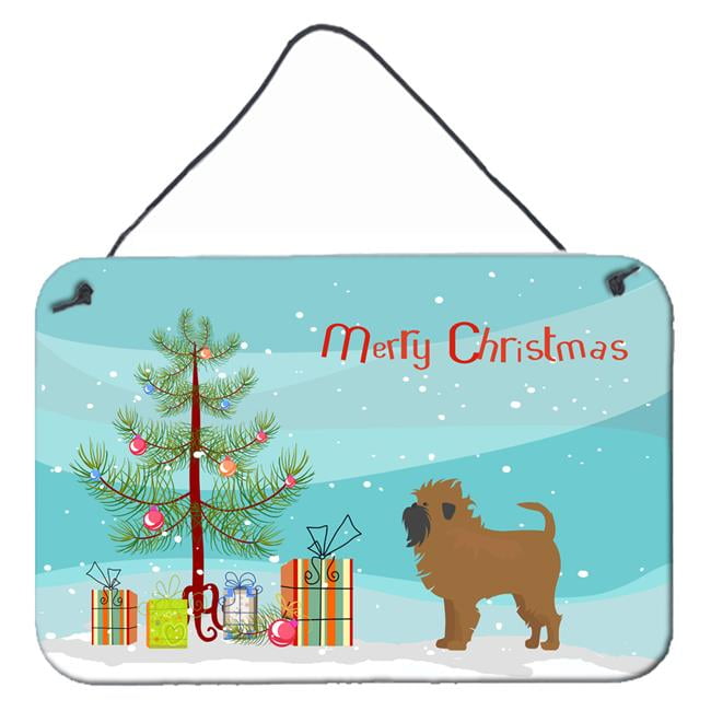 Tan Affenpinscher Christmas Tree Wall or Door Hanging Prints