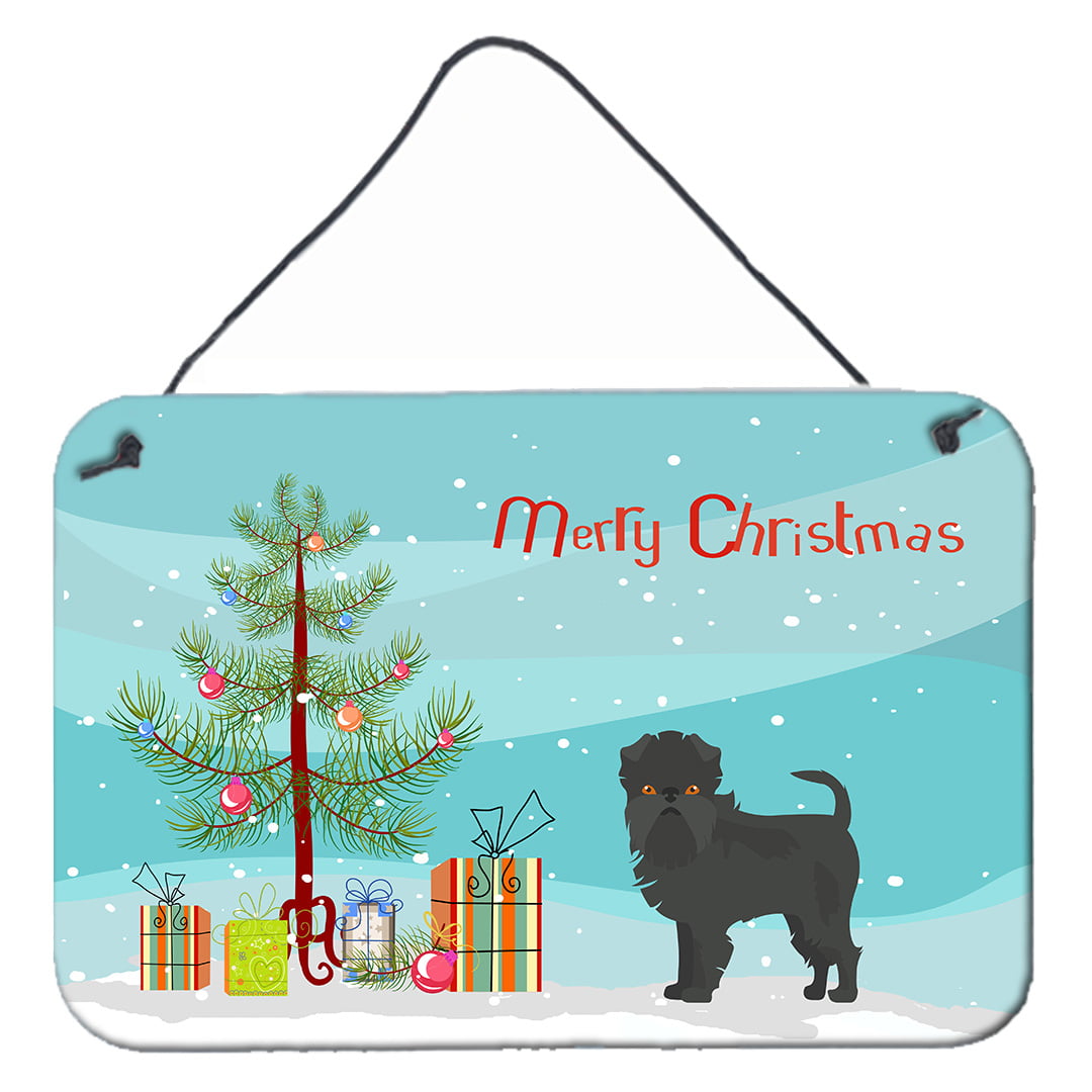 Affenpinscher Christmas Tree Wall or Door Hanging Prints