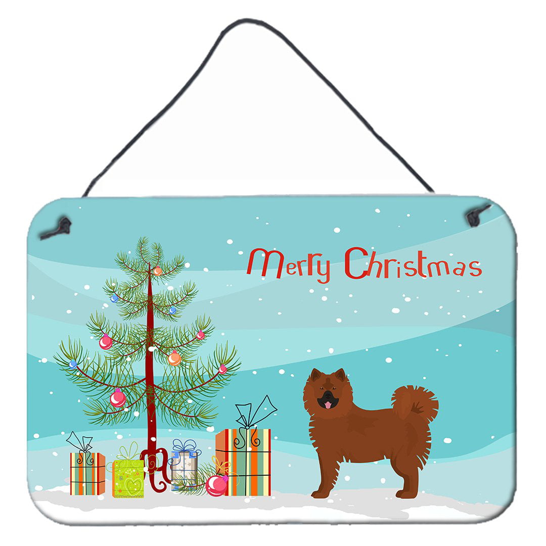 Eurasier or Eurasian dog Christmas Tree Wall or Door Hanging Prints