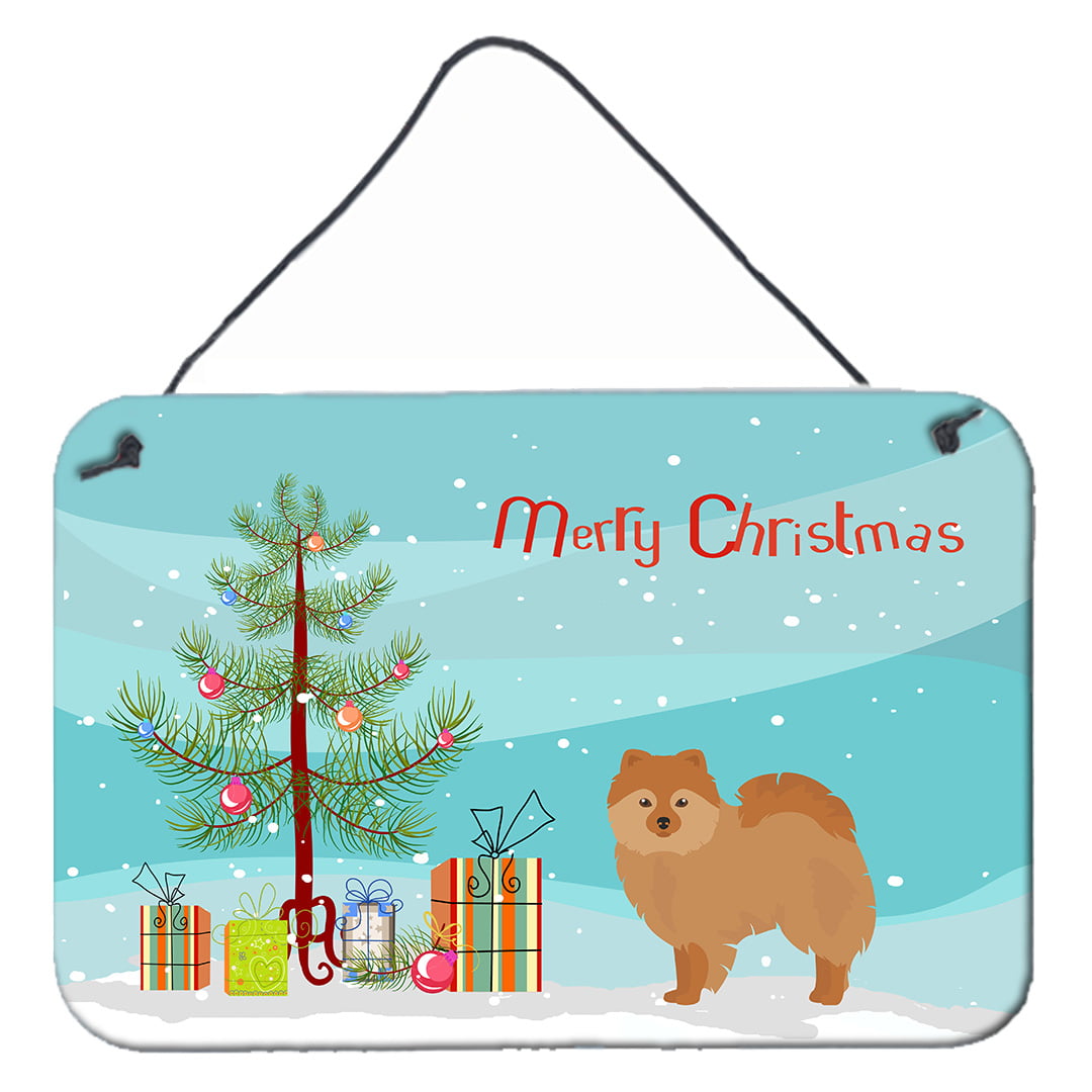 German Spitz Christmas Tree Wall or Door Hanging Prints