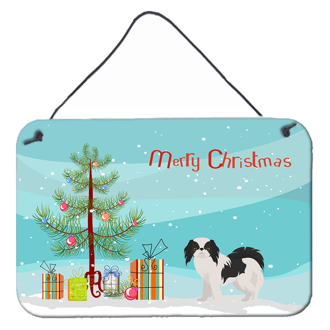 Japanese Chin Christmas Tree Wall or Door Hanging Prints