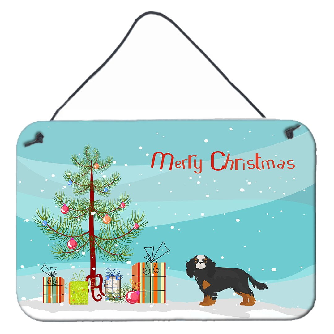 Cavalier King Charles Spaniel Christmas Tree Wall or Door Hanging Prints