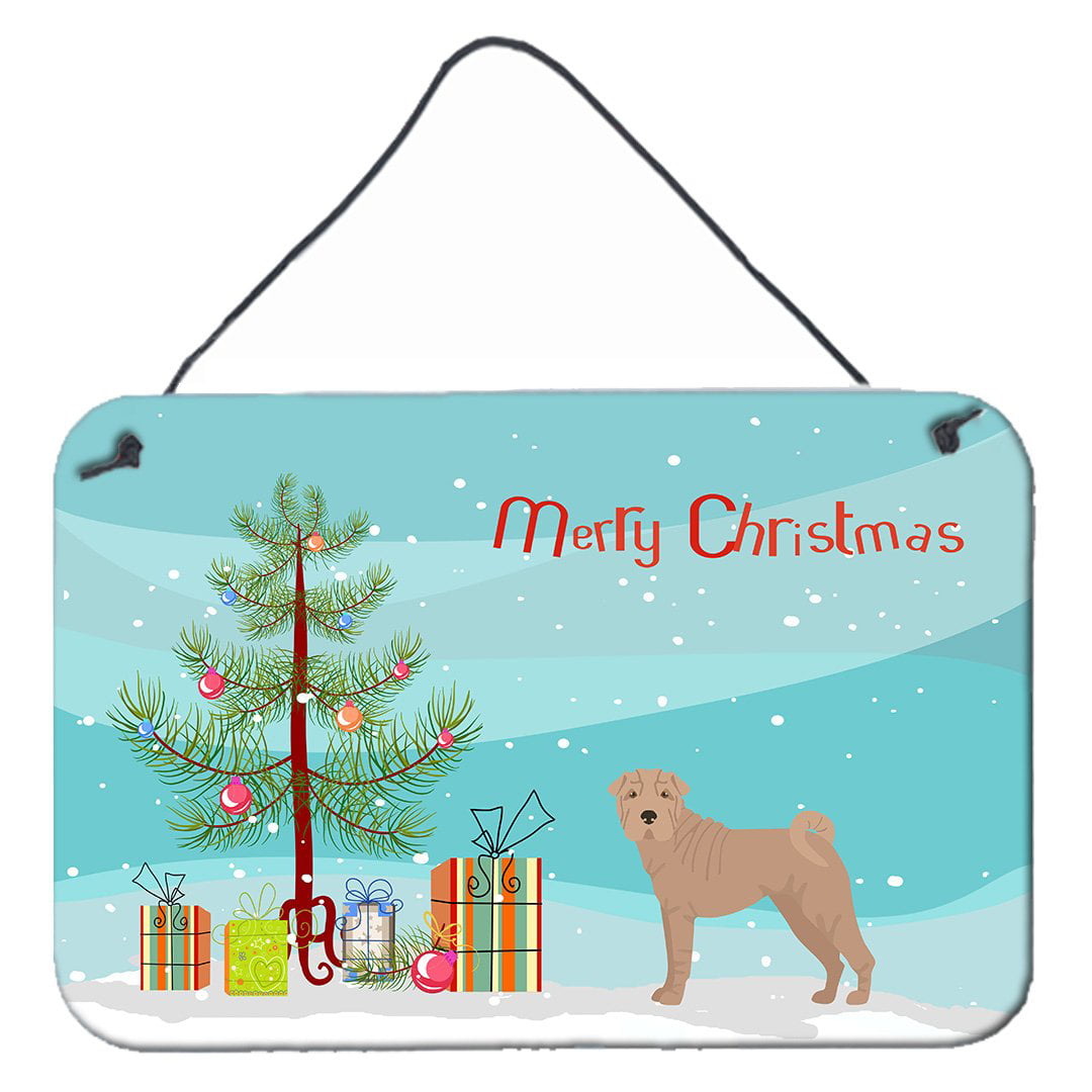 Shar Pei Christmas Tree Wall or Door Hanging Prints
