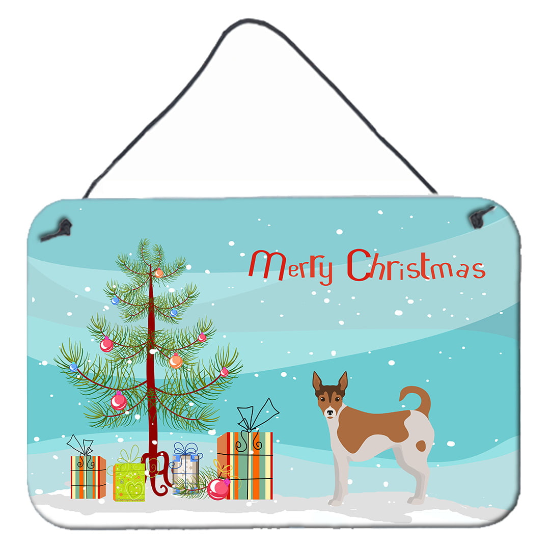 Tenterfield Terrier Christmas Tree Wall or Door Hanging Prints