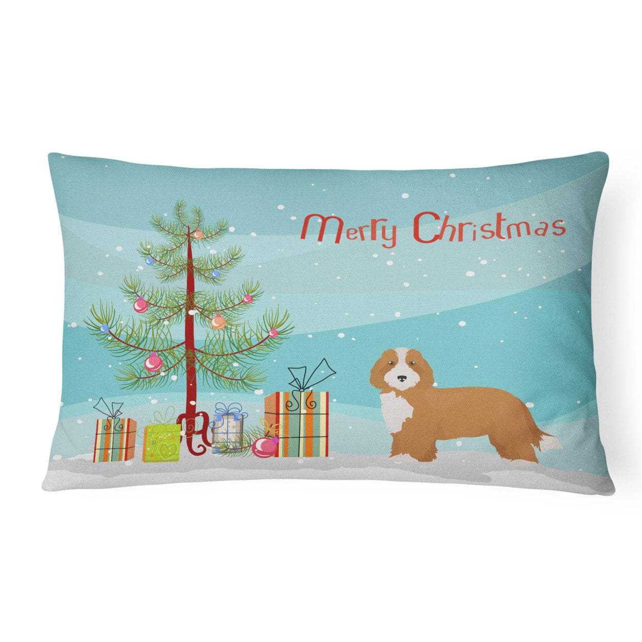 Doxiepoo No.2 Christmas Tree Canvas Fabric Decorative Pillow
