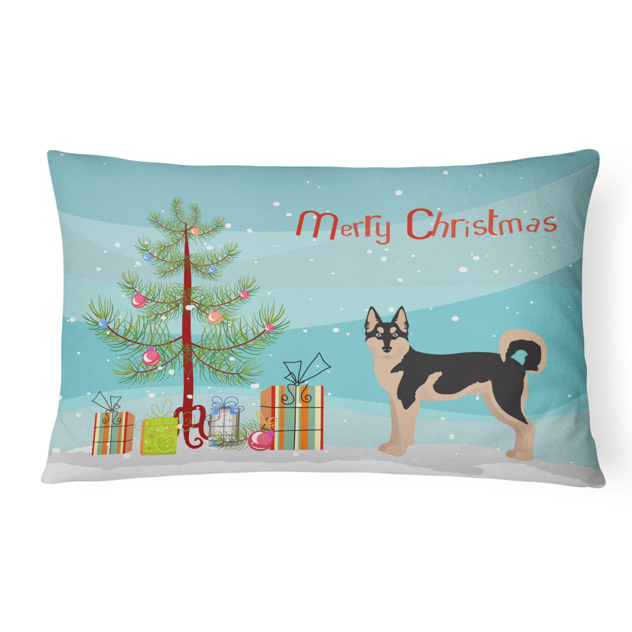 Gerberian Shepsky No.2 Christmas Tree Canvas Fabric Decorative Pillow