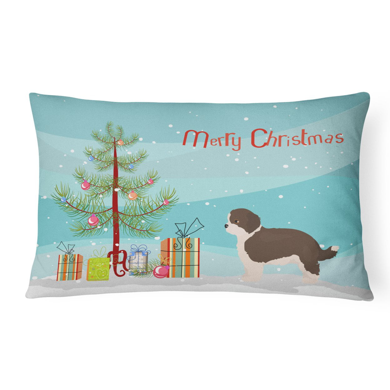 Havapoo No.1 Christmas Tree Canvas Fabric Decorative Pillow