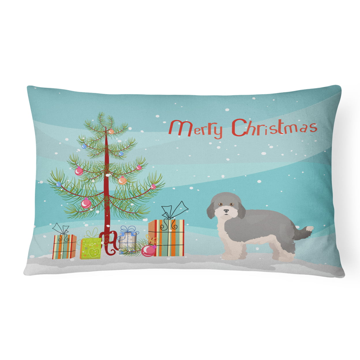 Havapoo No.2 Christmas Tree Canvas Fabric Decorative Pillow