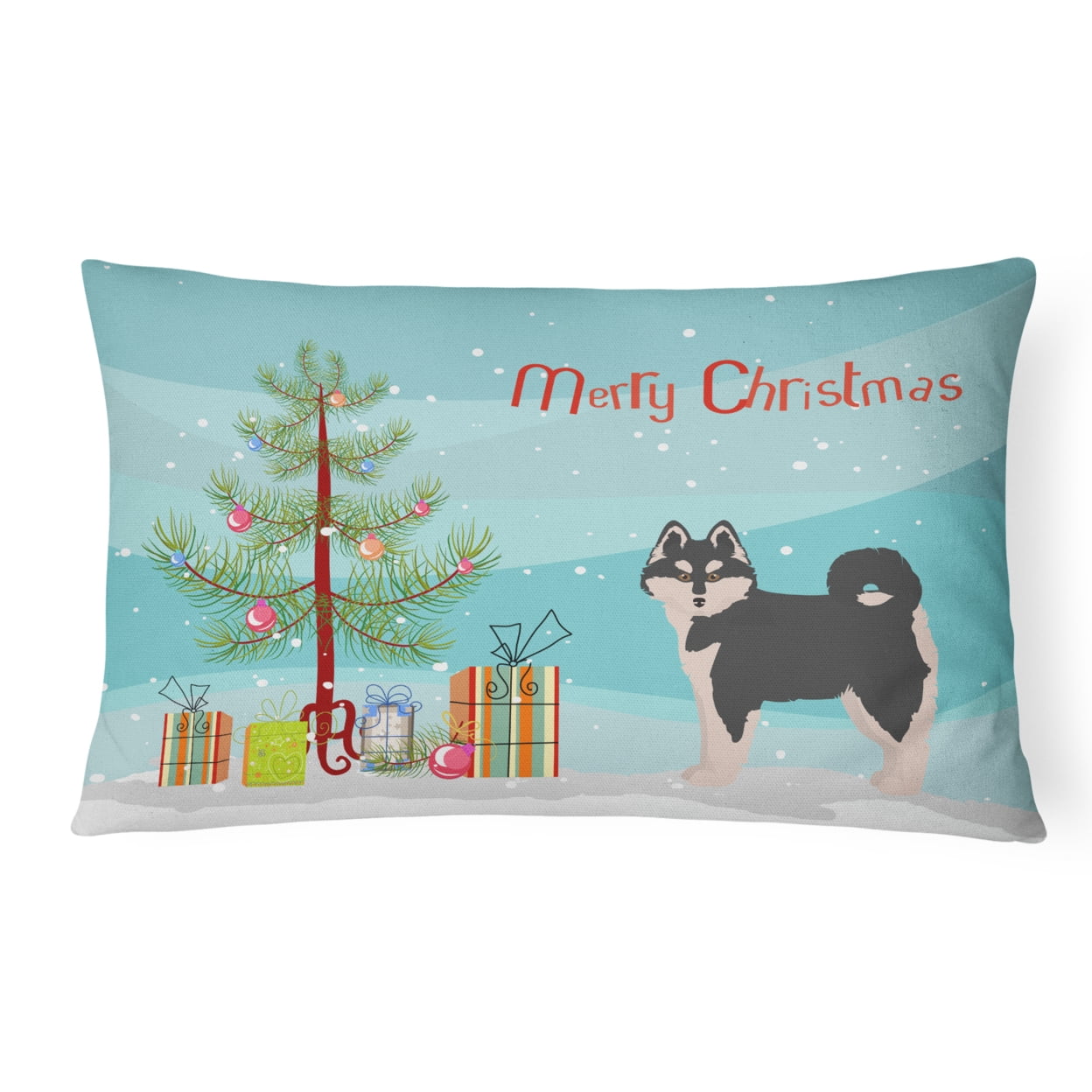 Pomsky No.1 Christmas Tree Canvas Fabric Decorative Pillow