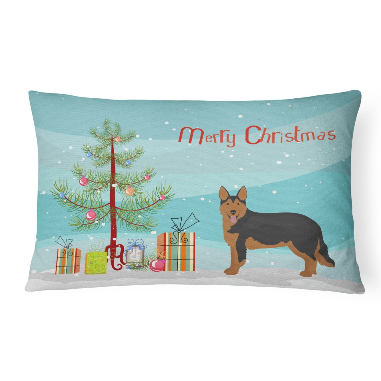 Shollie No.2 Christmas Tree Canvas Fabric Decorative Pillow