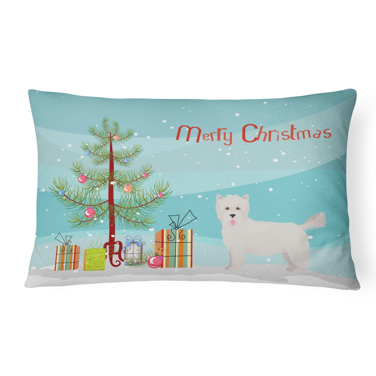 Westiepoo No.2 Christmas Tree Canvas Fabric Decorative Pillow