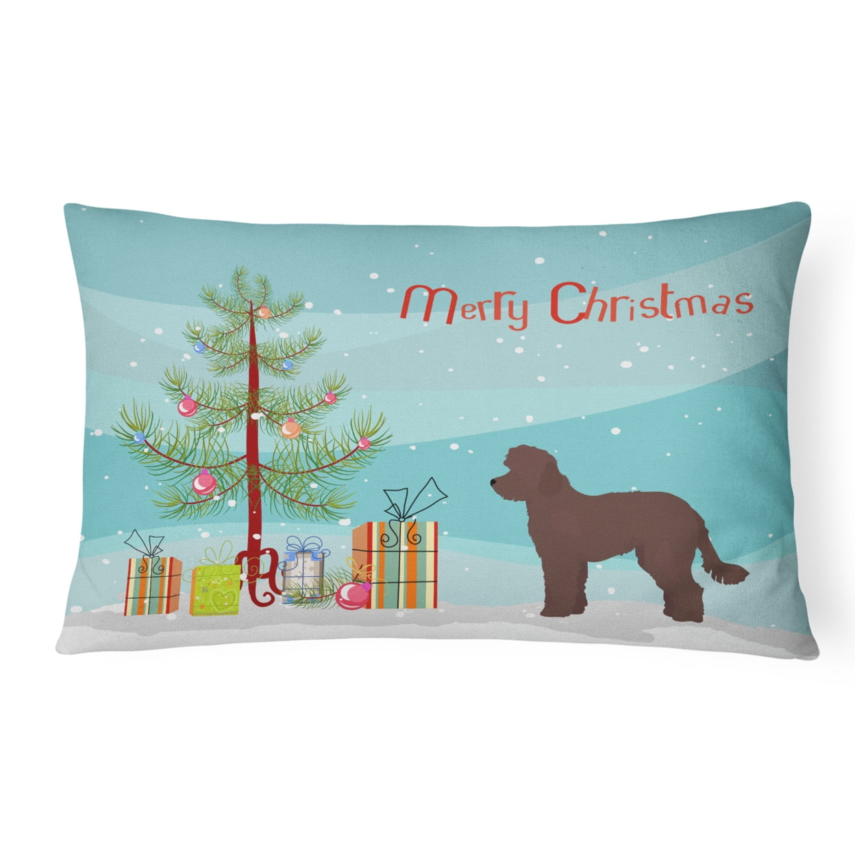 Whoodle No.1 Christmas Tree Canvas Fabric Decorative Pillow