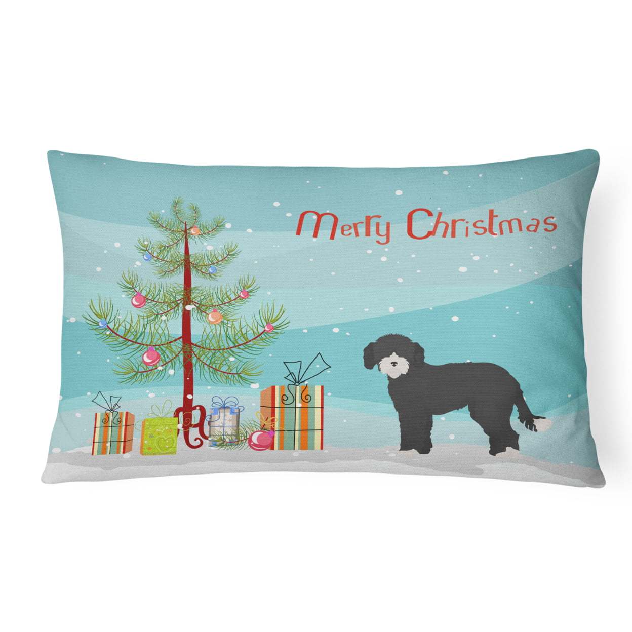 Whoodle No.2 Christmas Tree Canvas Fabric Decorative Pillow