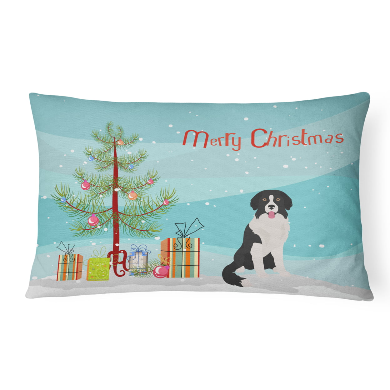 Borador Christmas Tree Canvas Fabric Decorative Pillow