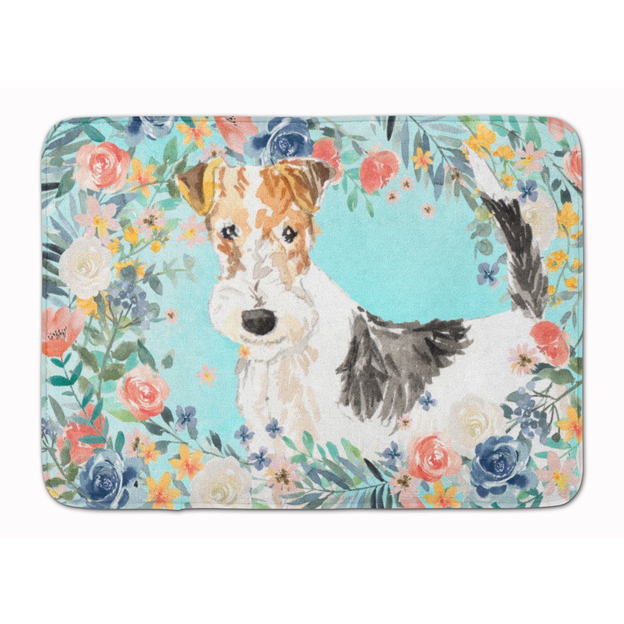 CK3402RUG Fox Terrier Machine Washable Memory Foam Mat