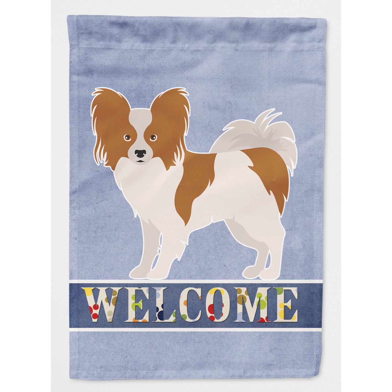 CK3668CHF Papillon Welcome Flag Canvas House Size