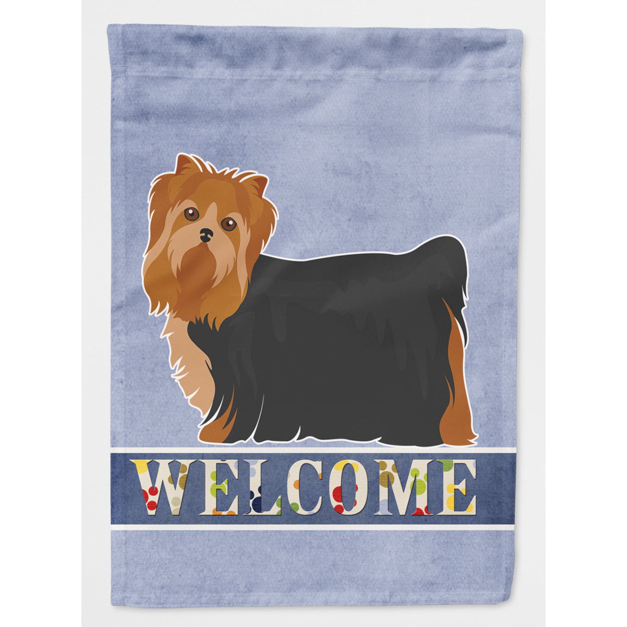Yorkshire Terrier Welcome Flag Canvas House Size