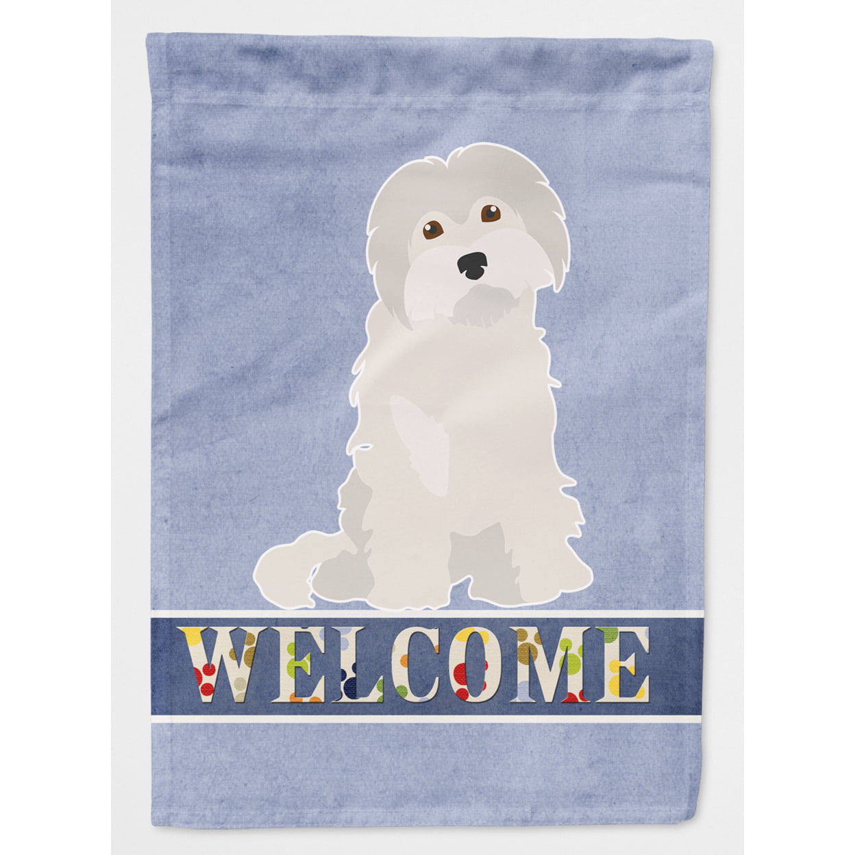 Maltese No.2 Welcome Flag Canvas House Size