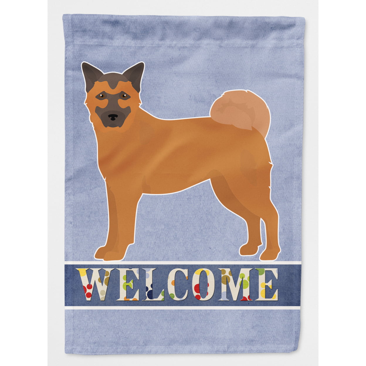 CK3725CHF Chow Shepherd Welcome Flag Canvas House Size