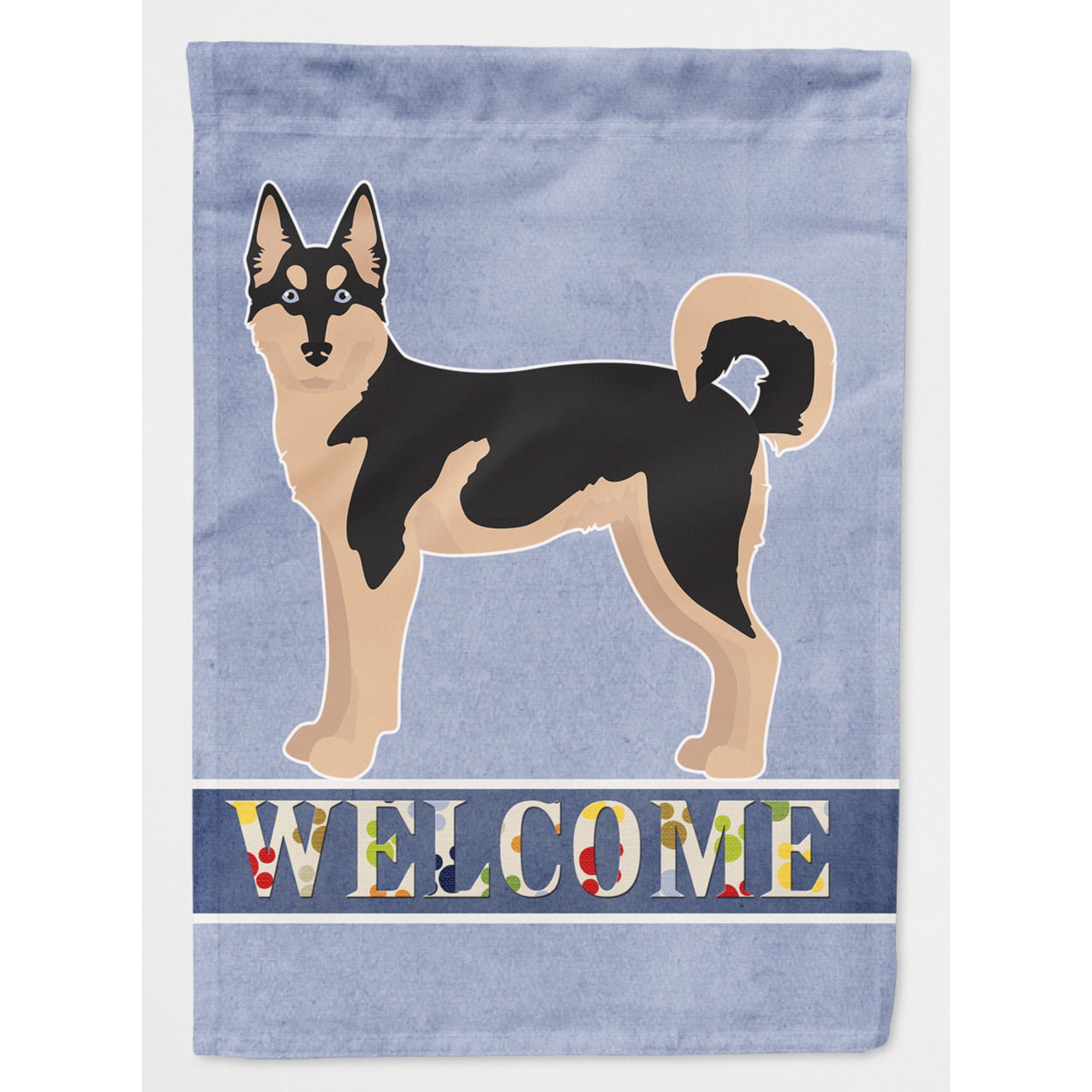 Gerberian Shepsky No.2 Welcome Flag Canvas House Size