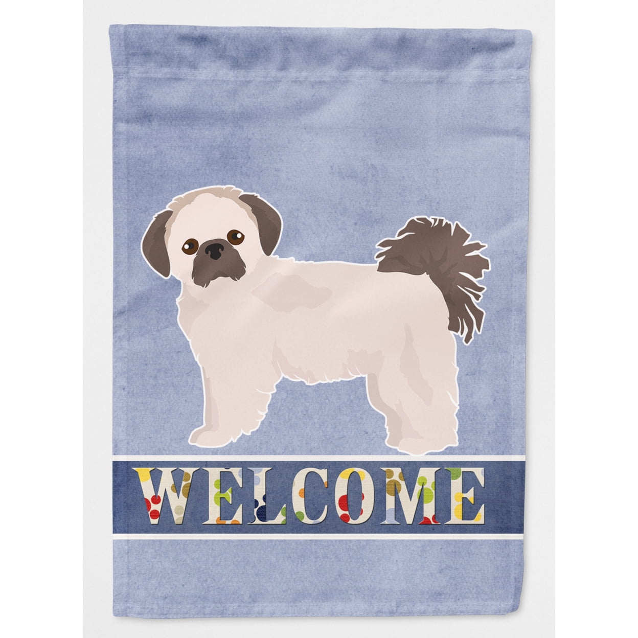 CK3763CHF Pekeapoo Welcome Flag Canvas House Size