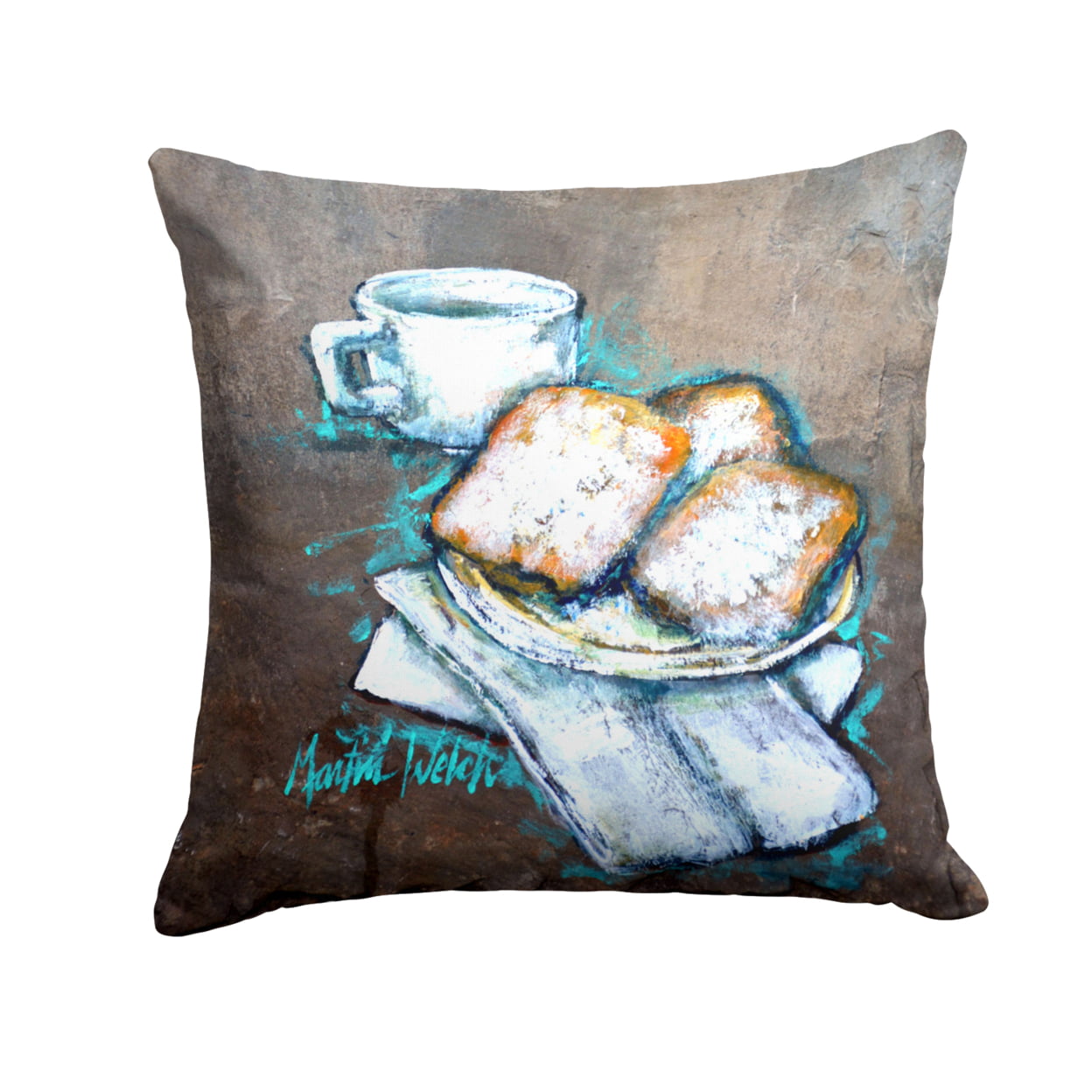Beignets Piping Hot Fabric Decorative Pillow