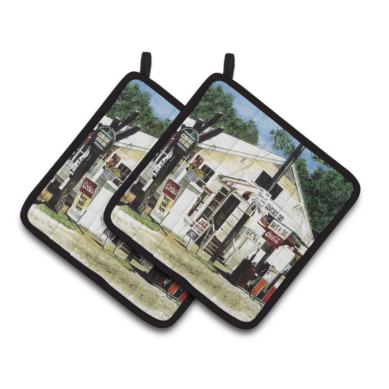 Picture of Carolines Treasures 8130PTHD Garcias Grocery Pair of Pot Holders