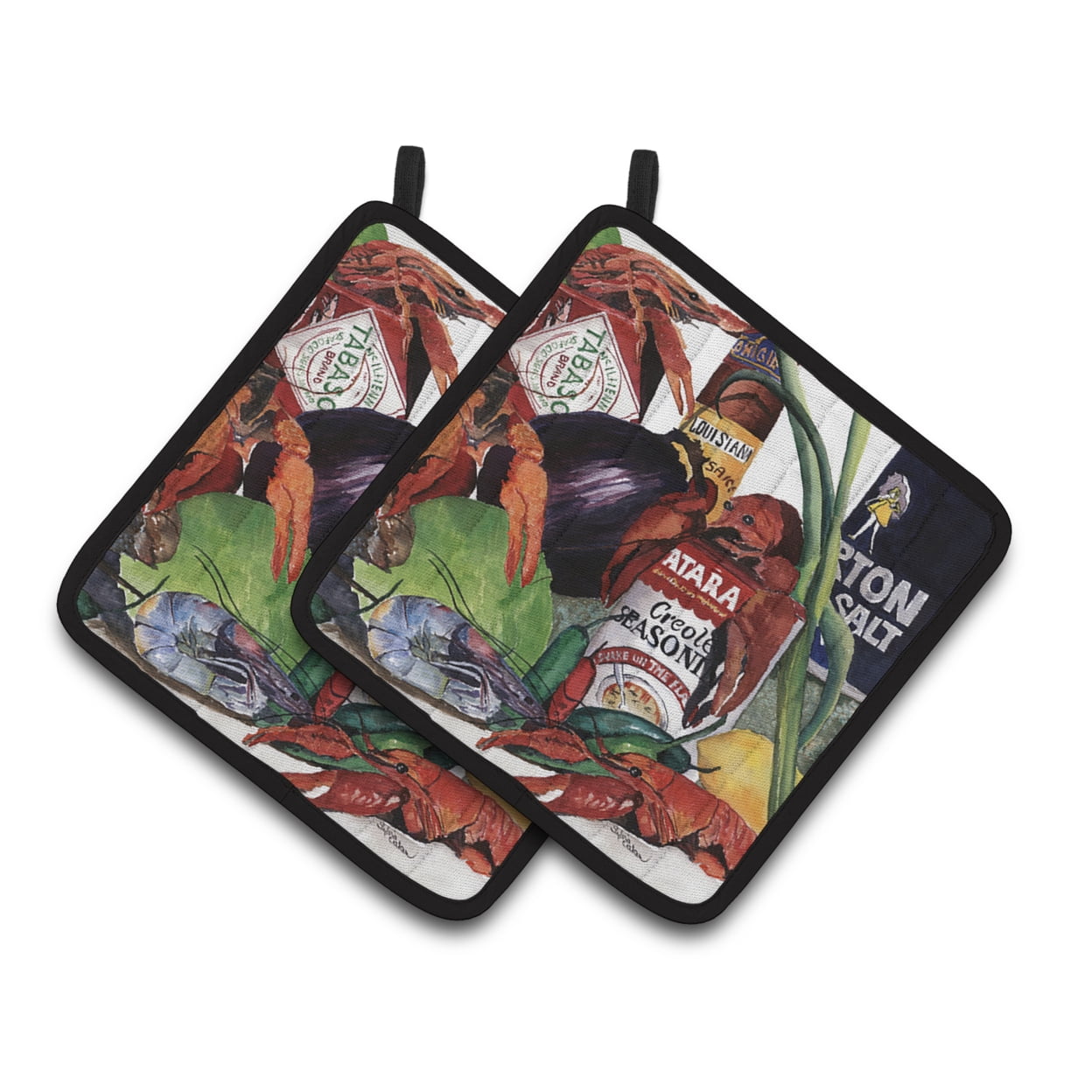 Picture of Carolines Treasures 8131PTHD Louisiana Spices Pair of Pot Holders